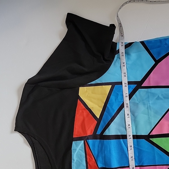 Dress Casual  Irregular Geometric Graphics Casual Loose Long Skirts/Size 5XL. - Picture 6 of 10